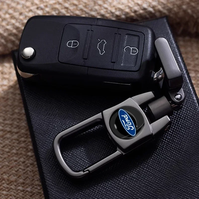 

3D автомобильный брелок из металлического сплава, подвесной брелок-держатель для Ford Escape Kuga Mondeo Ecosport Fiesta Focus 2 3 MK1 MK2 Fusion Ranger