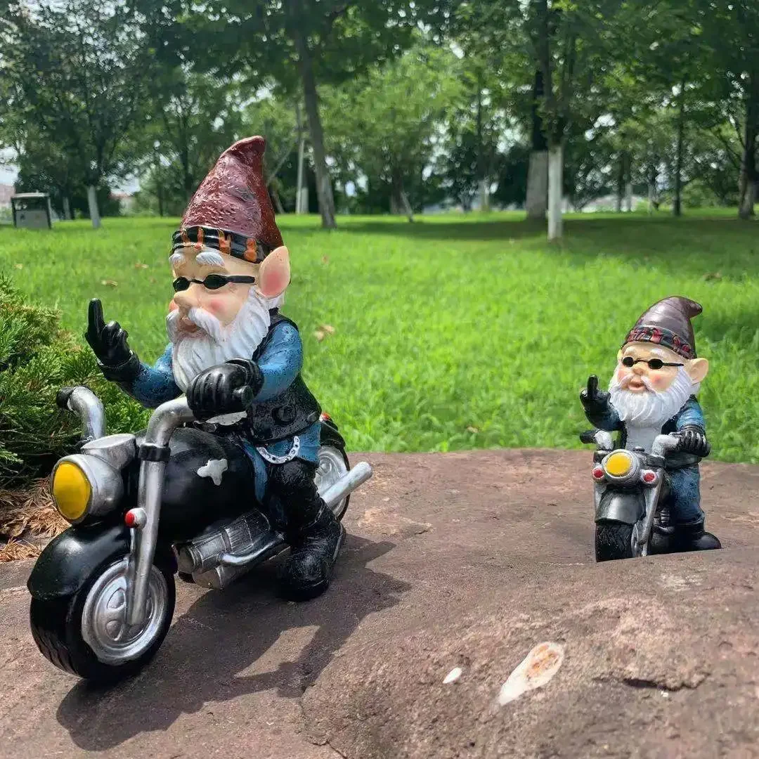 Миниатюрная садовая статуя гномы эльфы украшения для мотоциклов микропейзажные