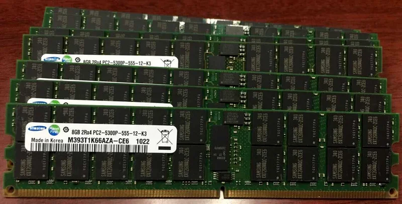 

RAM 8G 2RX4 PC2-5300P DDR2 667 ECC REG RDIMM server memory stick 1pcs
