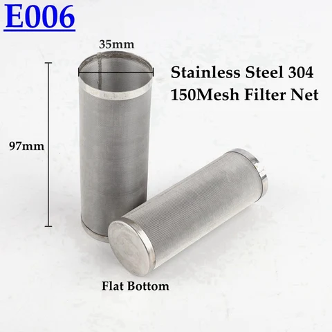 Filtre personnalisable en acier inoxydable 304 maille, 2 pièces, pulvérisateur d'irrigation d'aquarium, pompe à eau, filtre, préfiltre, élément filtrant de rechange