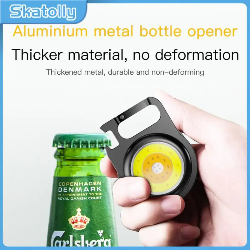 

Strong Magnetic Emergency Lamp With Keychain Rechargeable Torch Light Multifunctional Portable Camping Light High-brightness