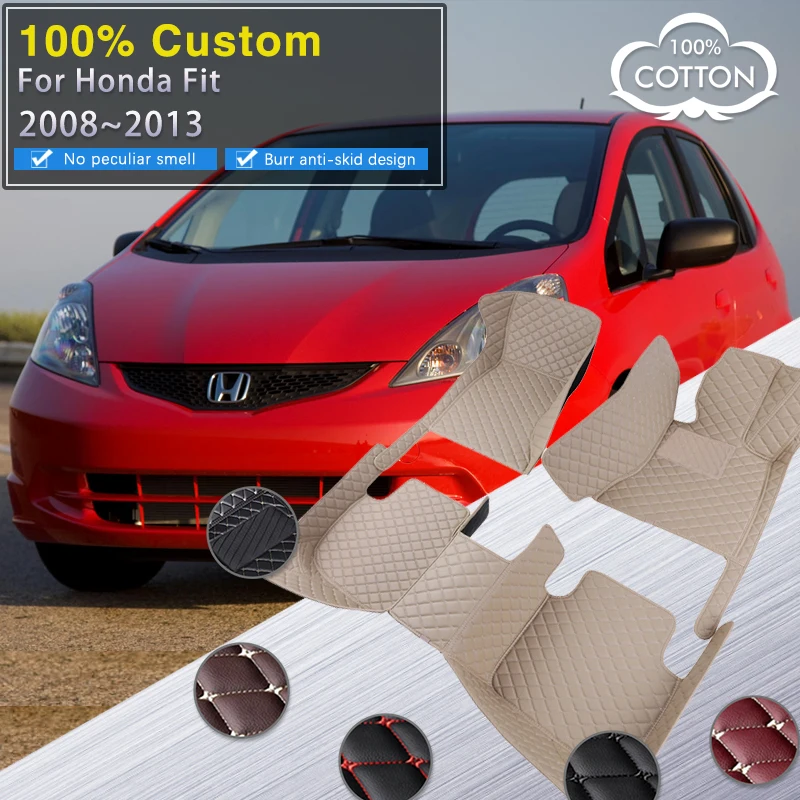 Автомобильные коврики для Honda Fit Jazz GE 2008 ~ 2013 с защитой от грязи прочный коврик