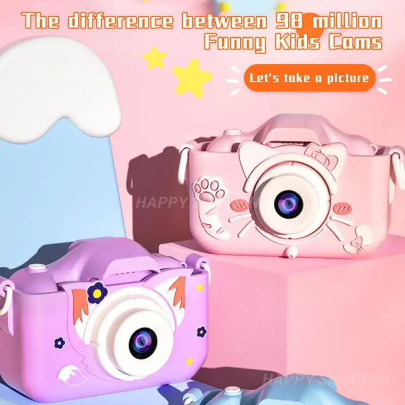 

Camera Cartoon Digital 2000w Mini Fun 1080p Instant Print 2.0 Inch Hd Screen Playing Games Aimone Screen Recorder Digital Camera