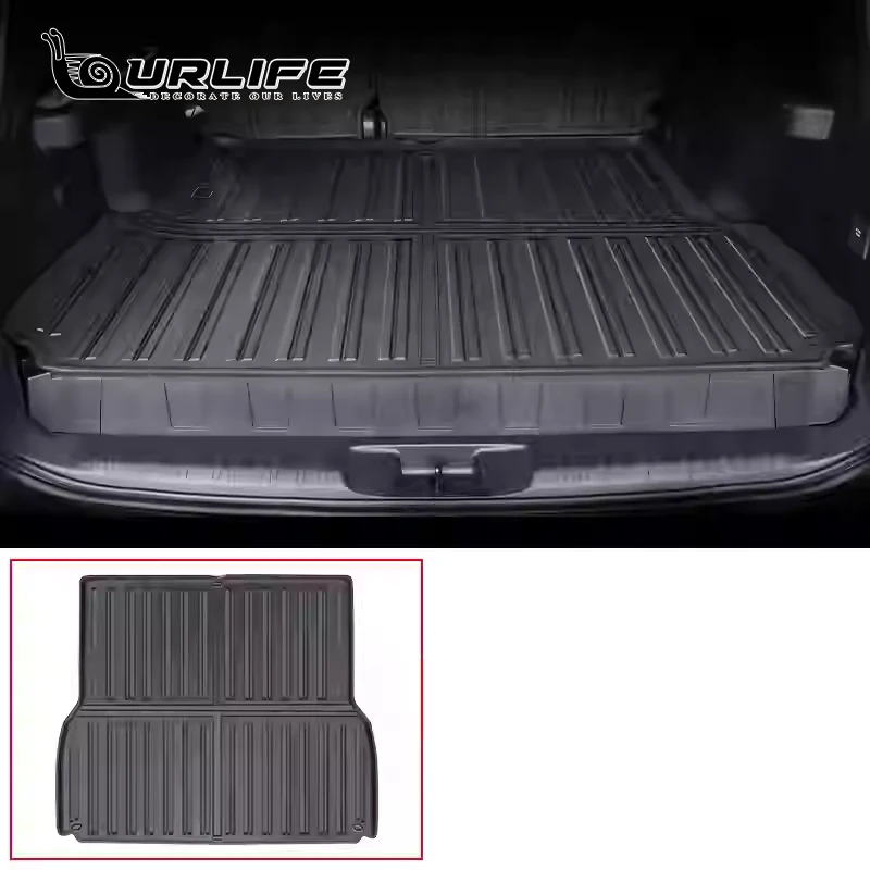 

Для 2024 2025 Toyota Land Cruiser 250 Prado LC250 2024 2025 напольный коврик для багажника автомобиля TPE водонепроницаемый коврик для ног полностью покрытый