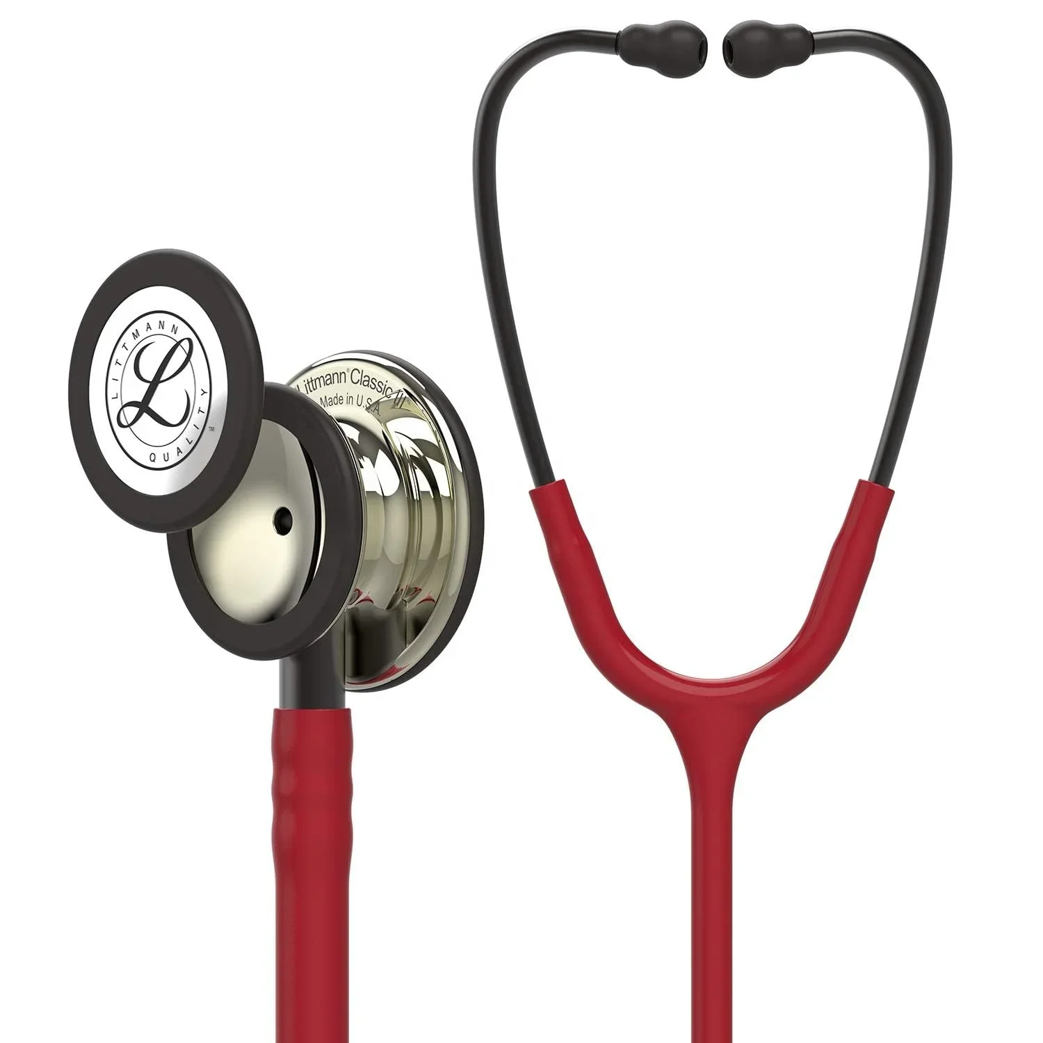 5864 Стетоскоп 3M Littmann Classic III насадка для шампанского бордовая трубка 27 дюймов