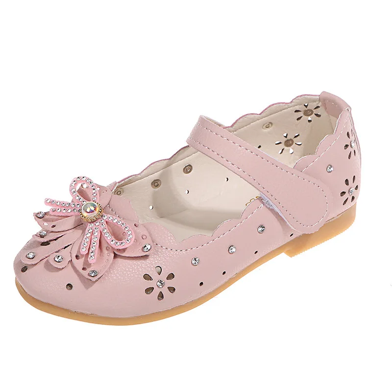 

Новинка 2022, туфли принцессы с бантом-бабочкой для девочек, танцевальные туфли с мягкой подошвой, кожаные туфли на плоской подошве, красивая ...