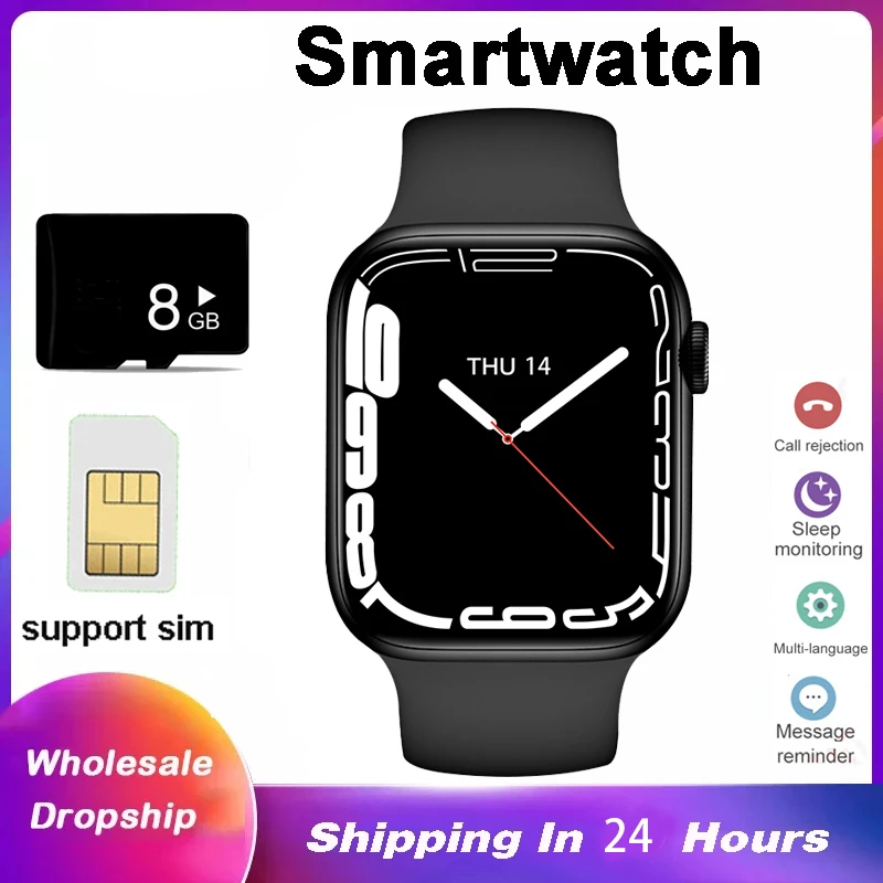 

IWO Series Smart Watch Support TF SIM Card Bluetooth Call Music Sport Fitness Tracker Men Women SmartWatch For Android IOS Phone