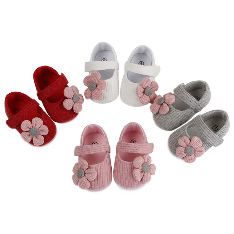 

Boy's Shoes Baby Toddler 0-1 Year Old Flower Bow Wool Soft Bottom Baby Princess