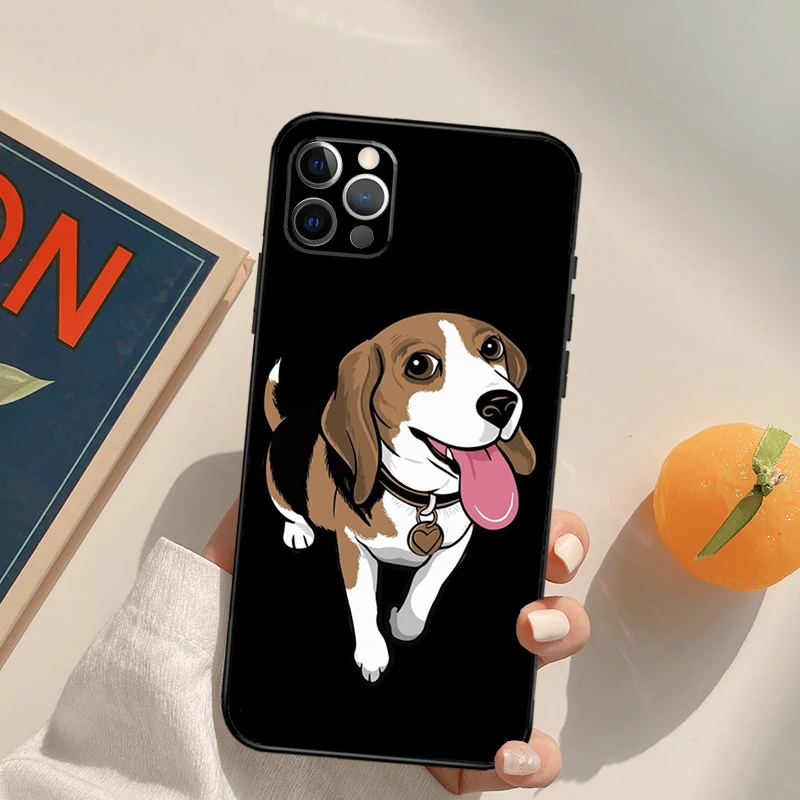 Cartoon Beagle Dog Case For iPhone 13 12 Mini SE 2020 SE 2022 6S 7 8 Plus X XR XS Max 11 12 13 Pro Max Capa images - 6