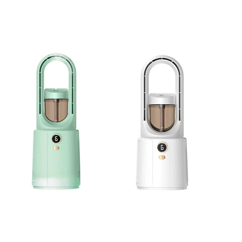 

Безлопастной вентилятор, вентилятор с распылителем без листьев, бесшумный настольный USB-вентилятор для спальни, увлажняющий электрический вентилятор, портативный вентилятор