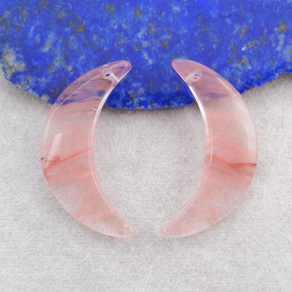 Женские серьги с искусственным драгоценным камнем Volcano Cherry Quncortz