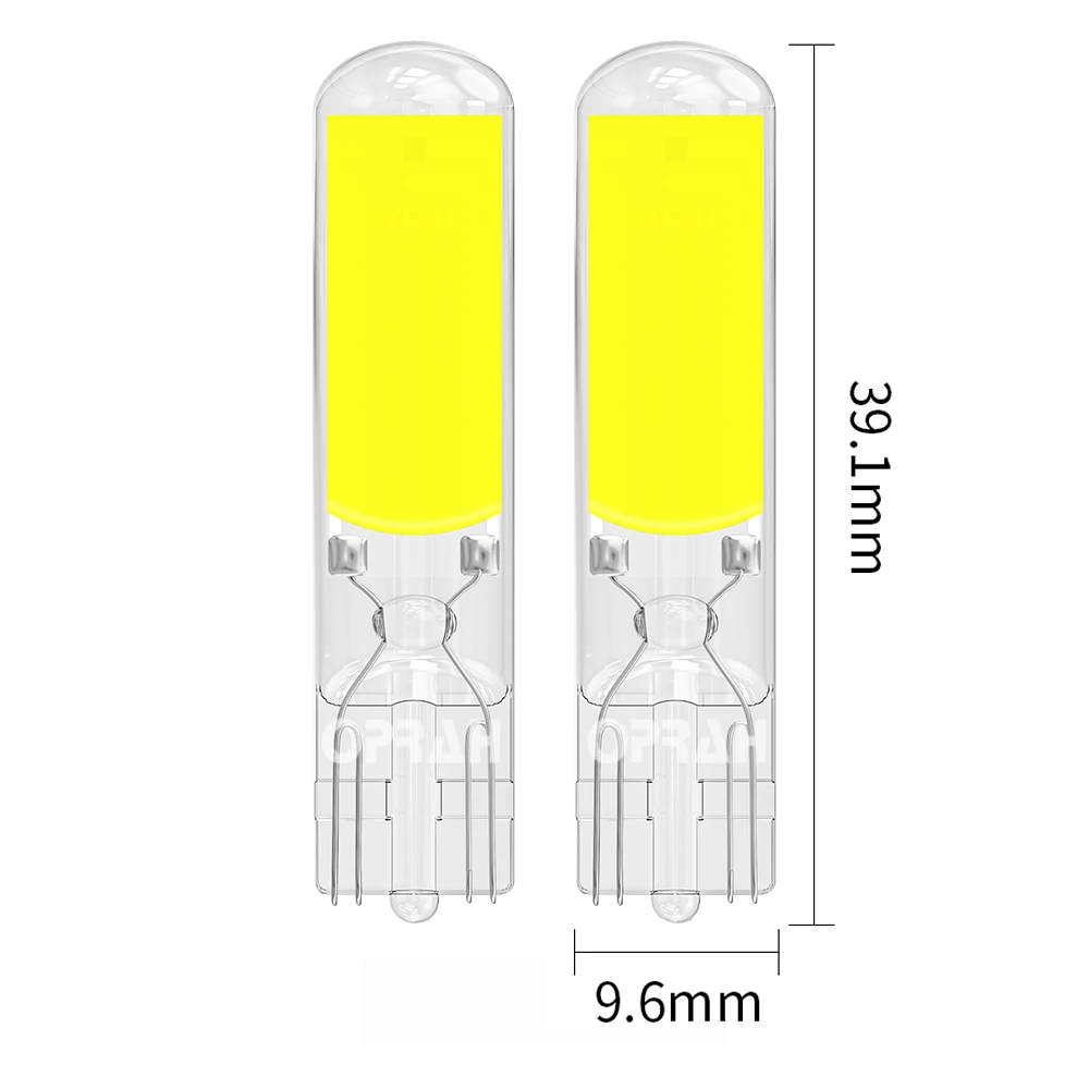 

Светодиодные лампы T10 Canbus W5W Sapphire COB без привода, светодиодная лампа с клиновидным цоколем 6000K 168 194 Led 5W5, лампа для чтения для салона автомобиля, 2 шт