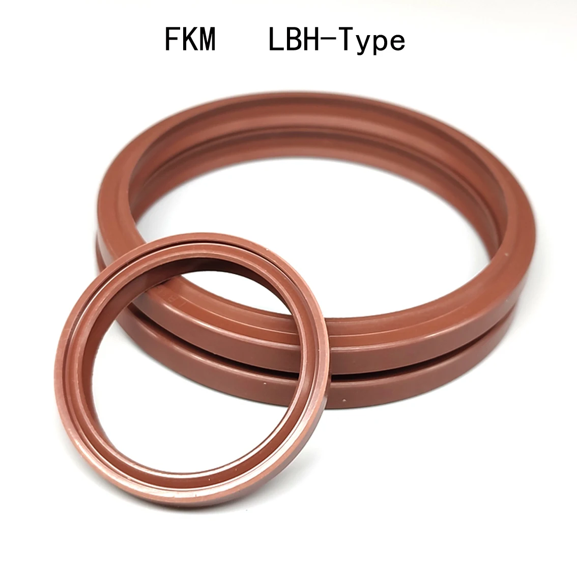Резиновое гидравлическое пылезащитное уплотнение типа LBH FKM шаг 5 мм поршневое