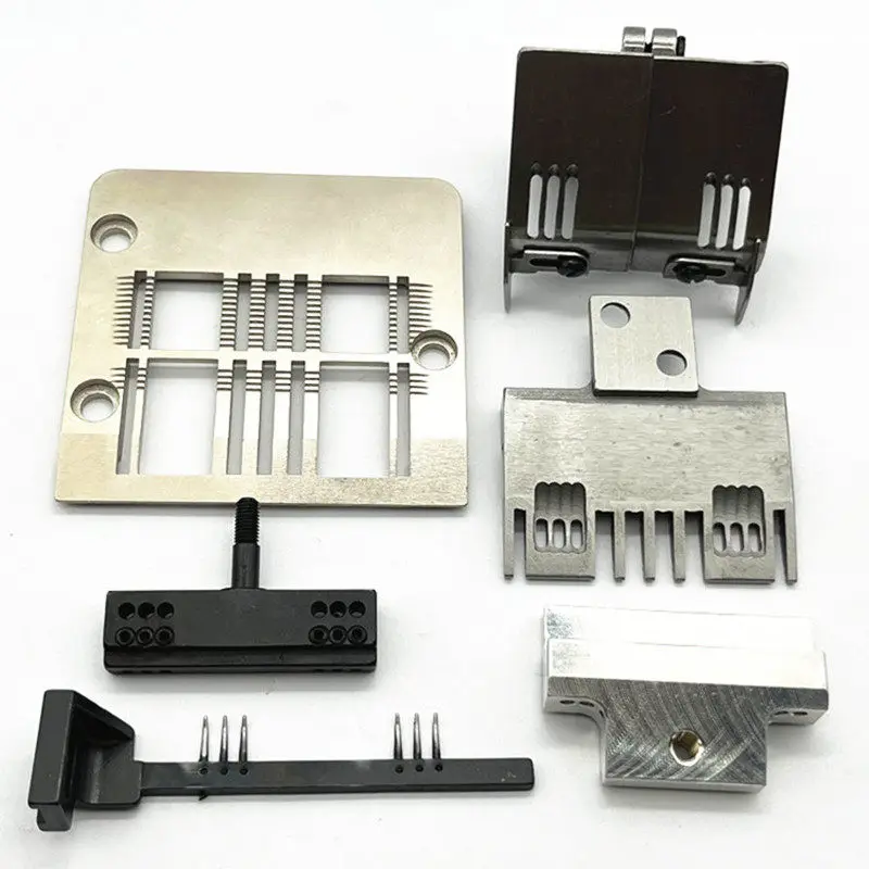 Фото Прижимная лапка Kansai Pants Head Machine 1106 с зубчатой пластиной и отверстием, с защитной иглой W300g №1