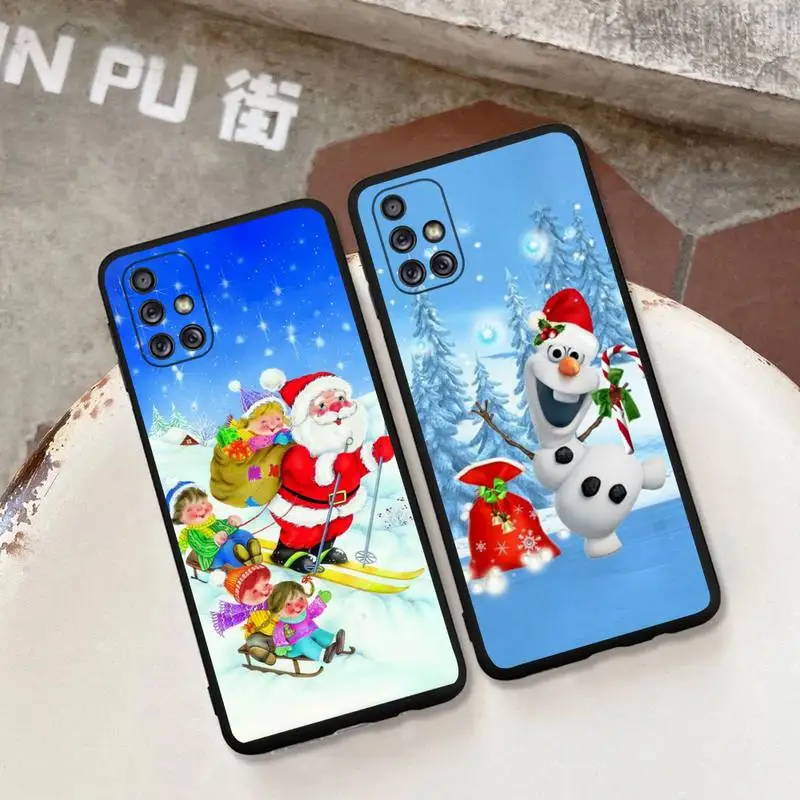 

Cartoon Christmas Gift Phone Case For Samsung Galaxy Note 20 Ultra 7 8 9 10 Plus lite M31S M30S M51 M21 Soft Cover