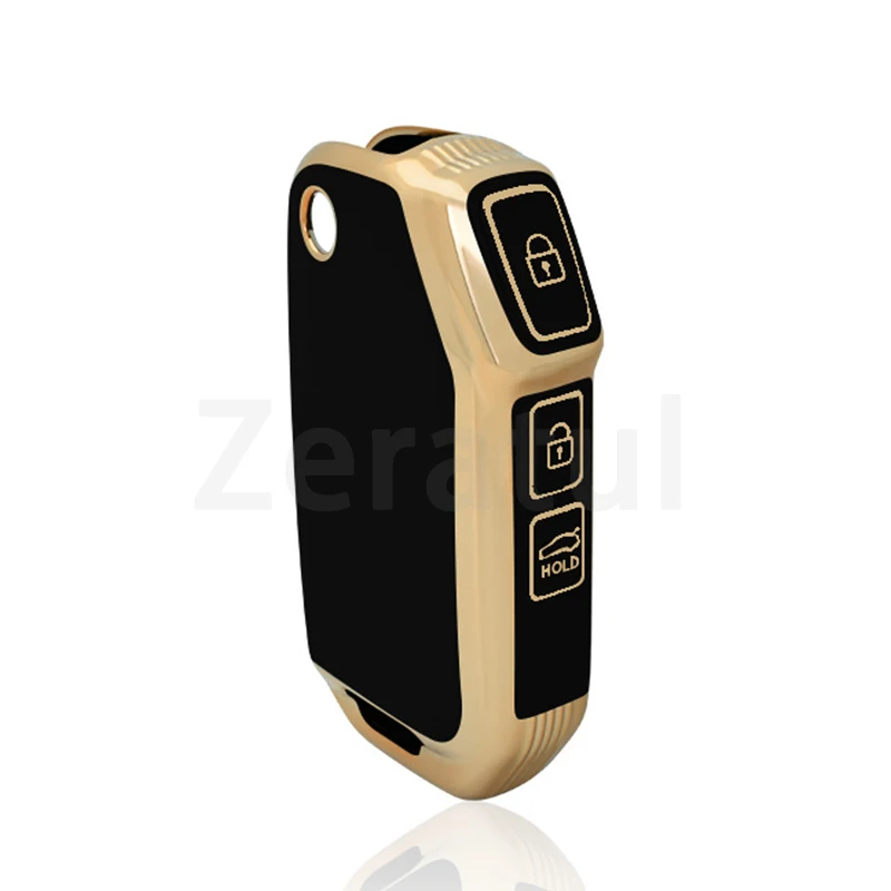 3 bottons серебряный край оболочка для KIA Ceed CD Sportage R Stinger GT Sorento Cerato Forte Seltos