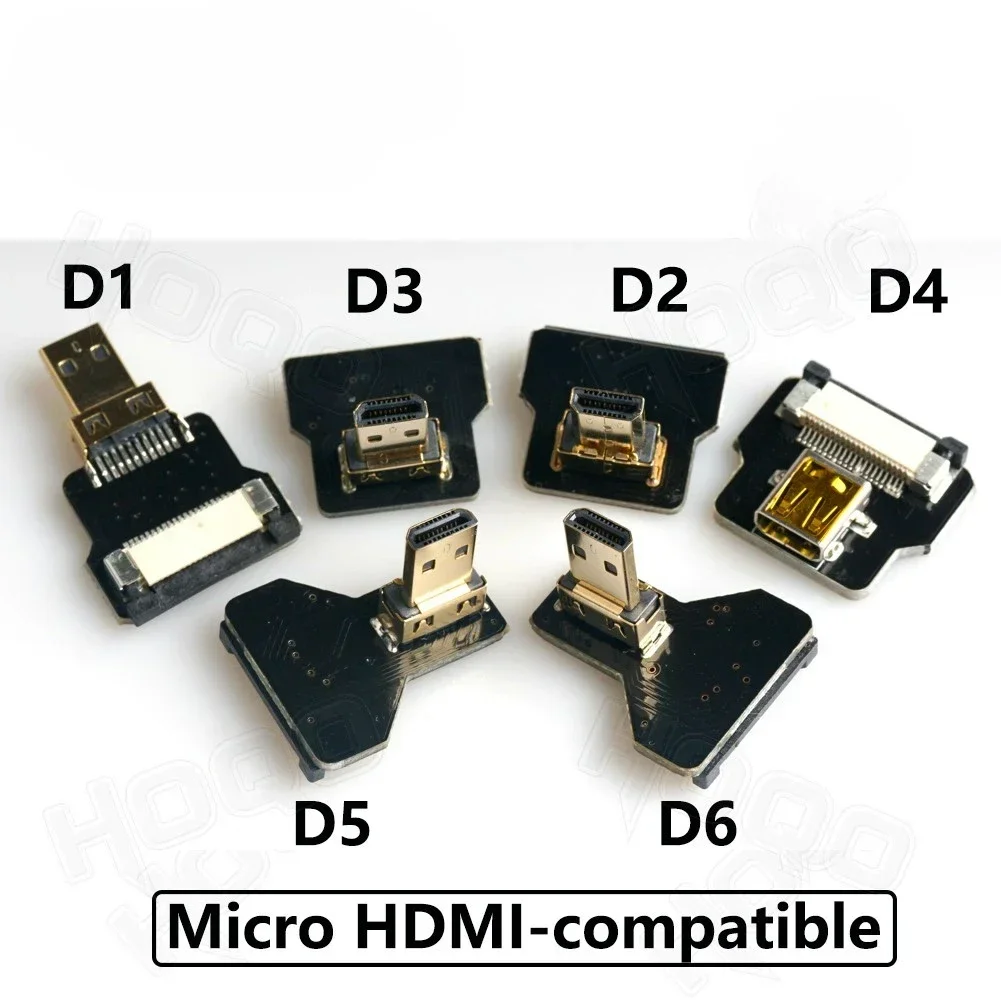 Ленточный FPV HDMI-совместимый разъем для Raspberry Pi 4 Micro HD/Mini HD к