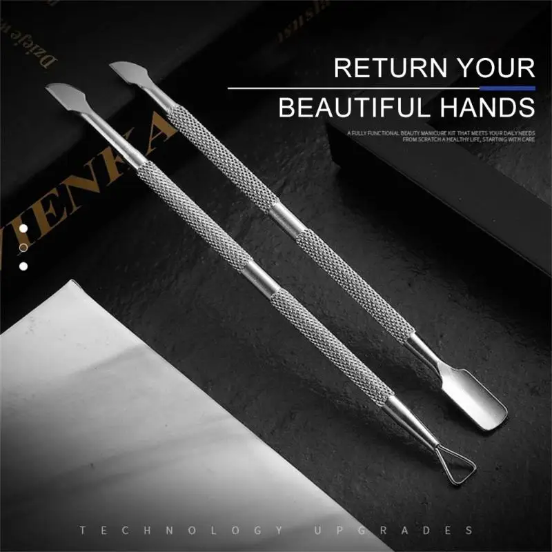 

Stainless Steel Double-head Cuticle Pushers Manicure Dead Skin Remover Dual-use Nail Tools Professional Manicure Accessories