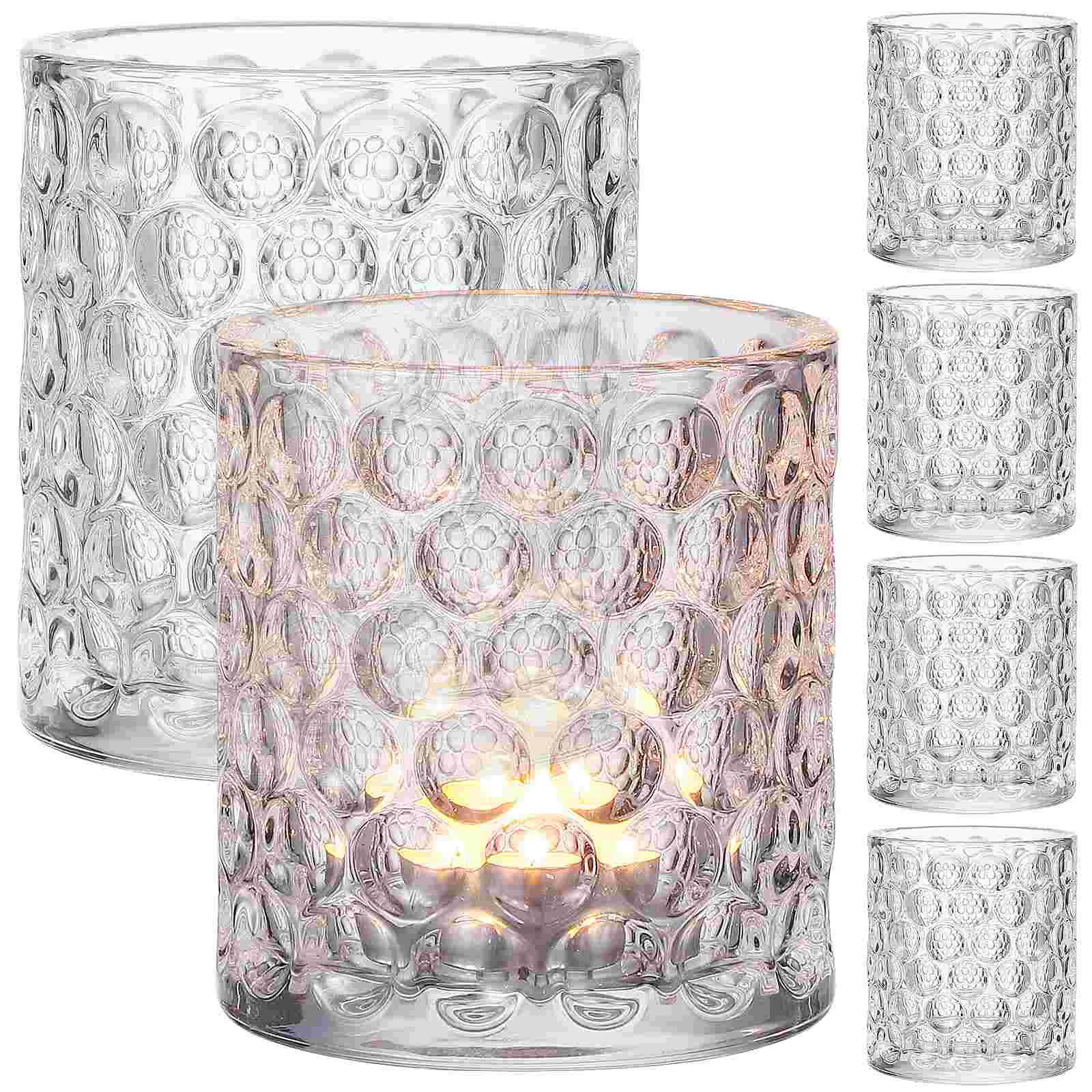 Unique Holders Tealight Centerpiece Polka Dot Table Votive Decorations Wedding Candles