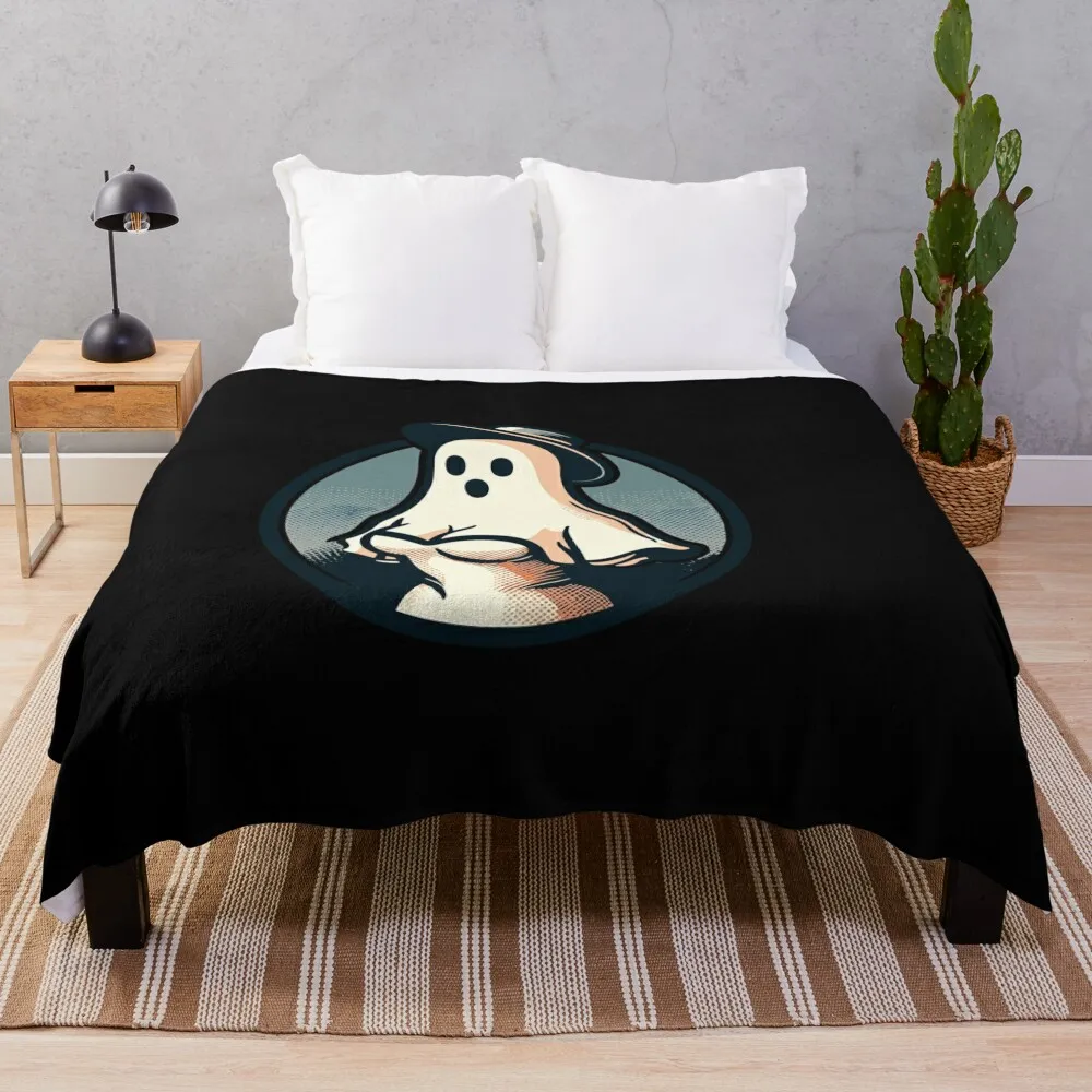 Ver keluarerisches Gespenst Lustiges Хэллоуин Дизайн Плед Большие Тонкие Одеяла