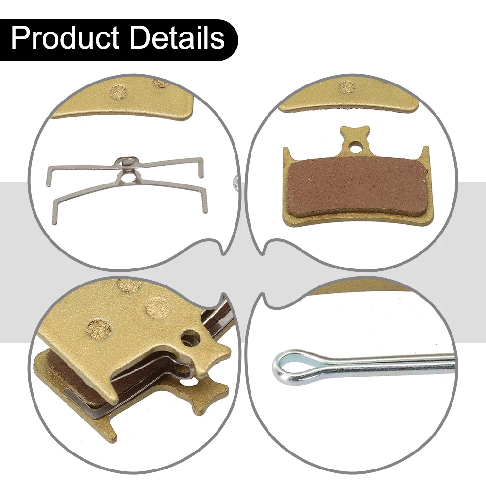 

MTB Bike Bicycle Disc Brake Pads For Hope Tech 3 Mono M4 E4 Race All Metal Boxed Gold Cycling Accessory Riding Part Replacement