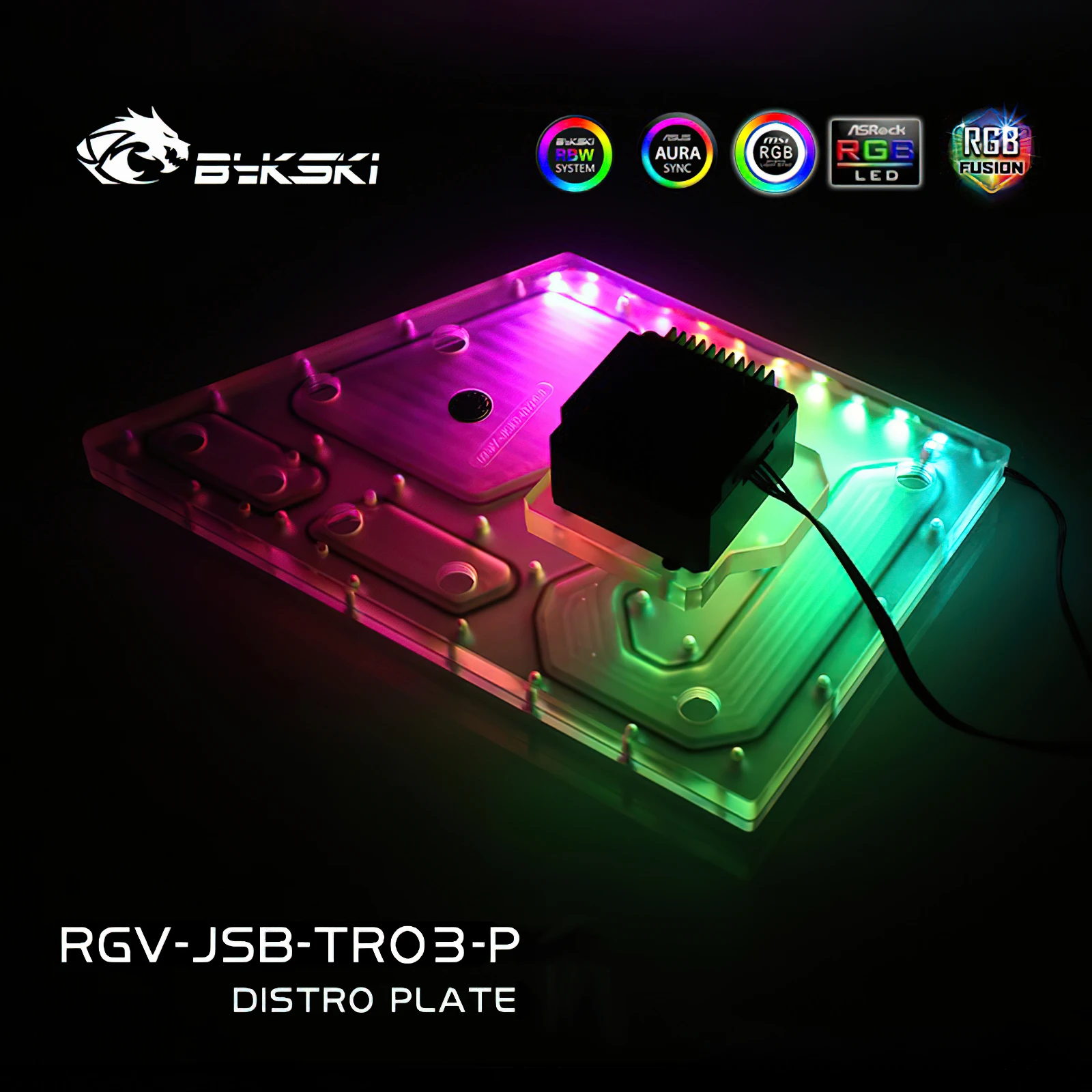 Bykski RGB водоохлаждающая пластина для водного охлаждения JONSBO TR03