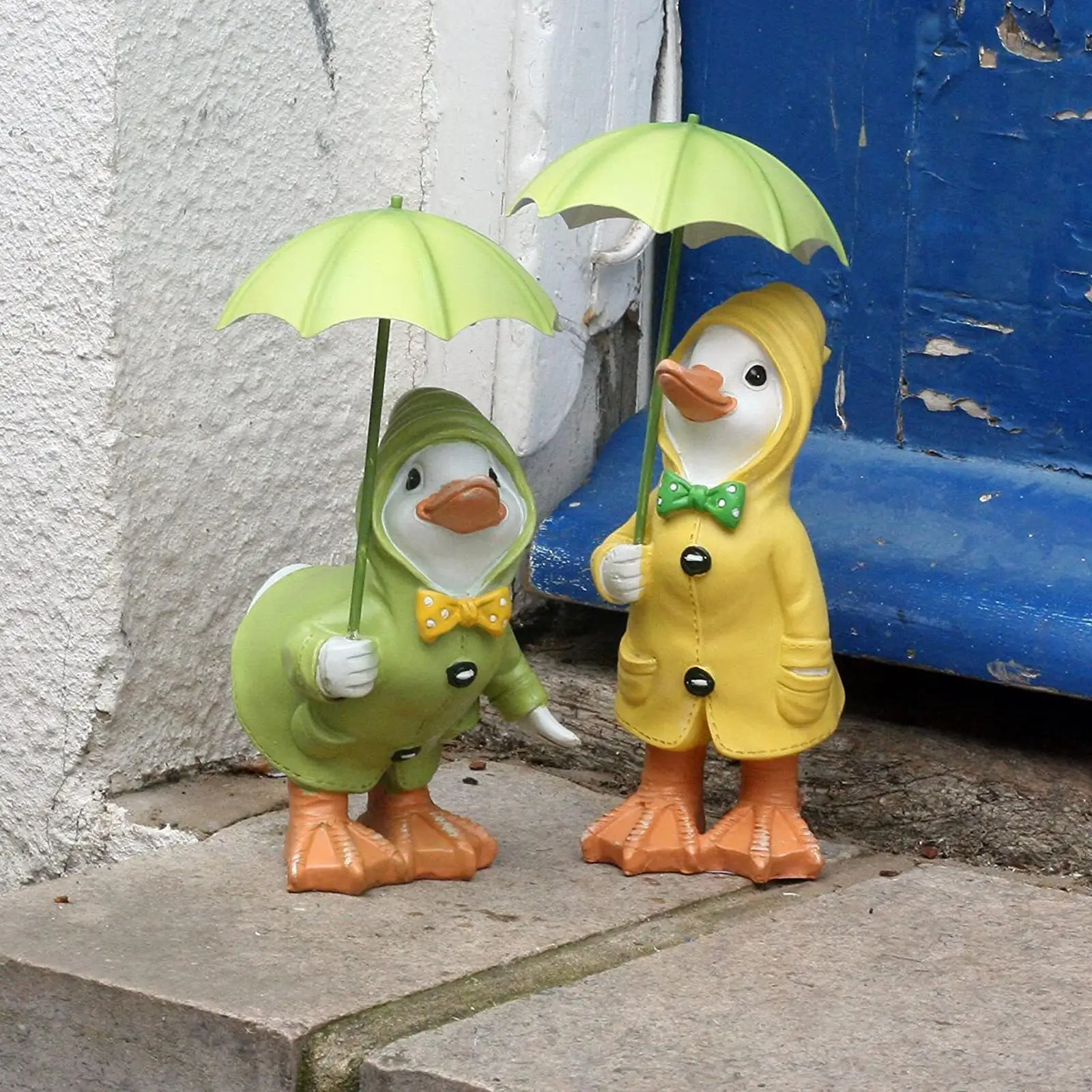 

Garden Ducks Garden Ornaments A Pair Of Ducks With Room Detachable Sculpture Miniatures Figurines Umbrellas Home Children's J2w0