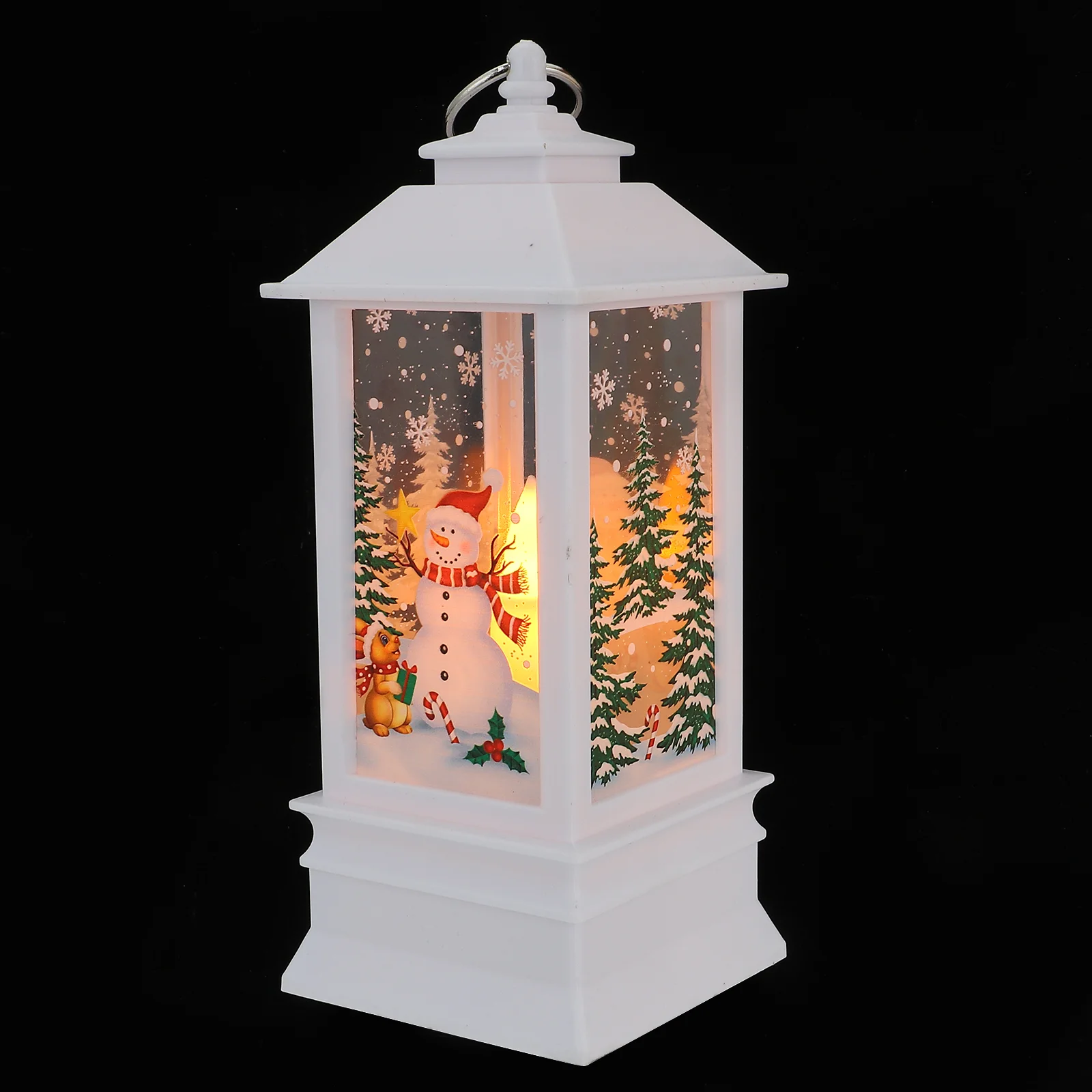 

Lantern Christmas Snow Water Globe Lanterns Lighted Decoration Outdoor Snowmancenterpieces Tablesanta Holiday Decorations