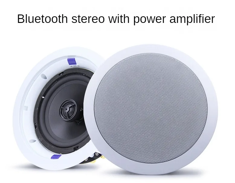 Wireless Wifi Ceiling Speaker Stereo Sound Subwoofer Loudspeaker Bluetooth-compatible Home Built-in