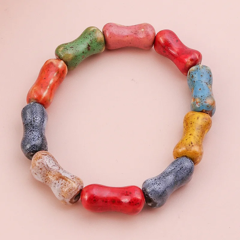 

New Colorful Natural Stone Bracelets Handmade Stone Beads Bracelets & Bangles for Women Girls Party Holiday Jewelry Gifts