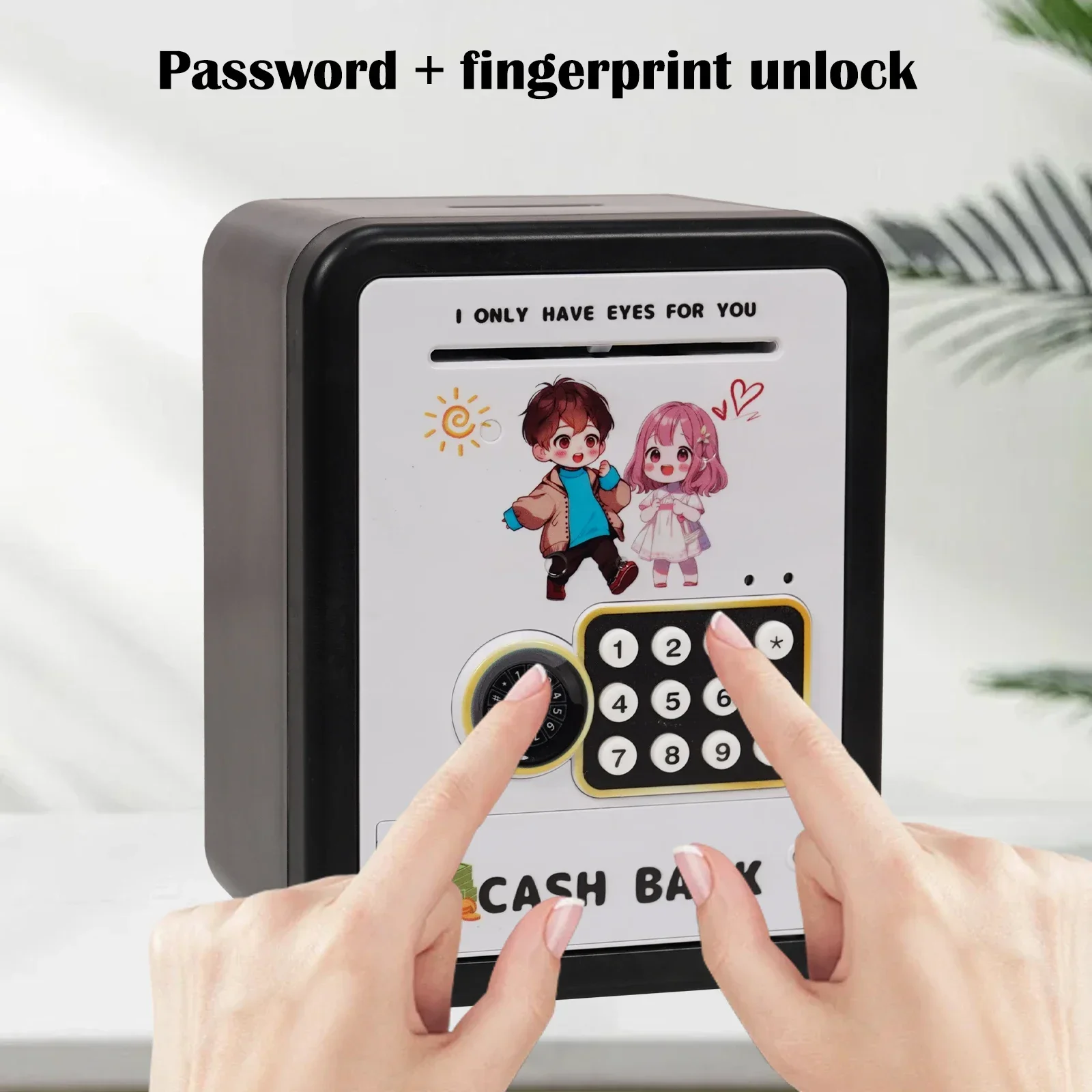 Электрическая копилка игрушки для детей Passward Moneny Bank коробка хранения монет