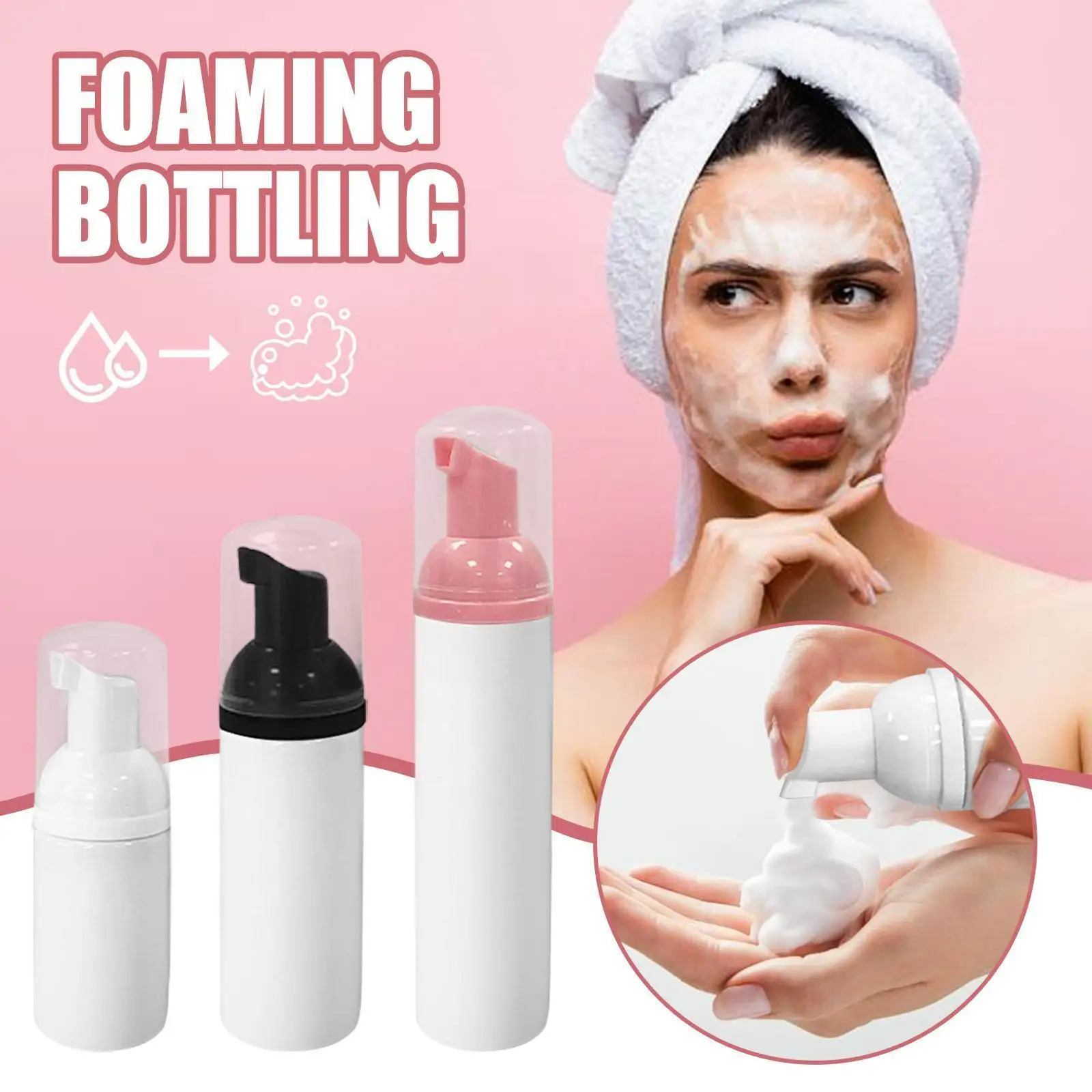 

1 шт., бутылка из пены для очищения лица