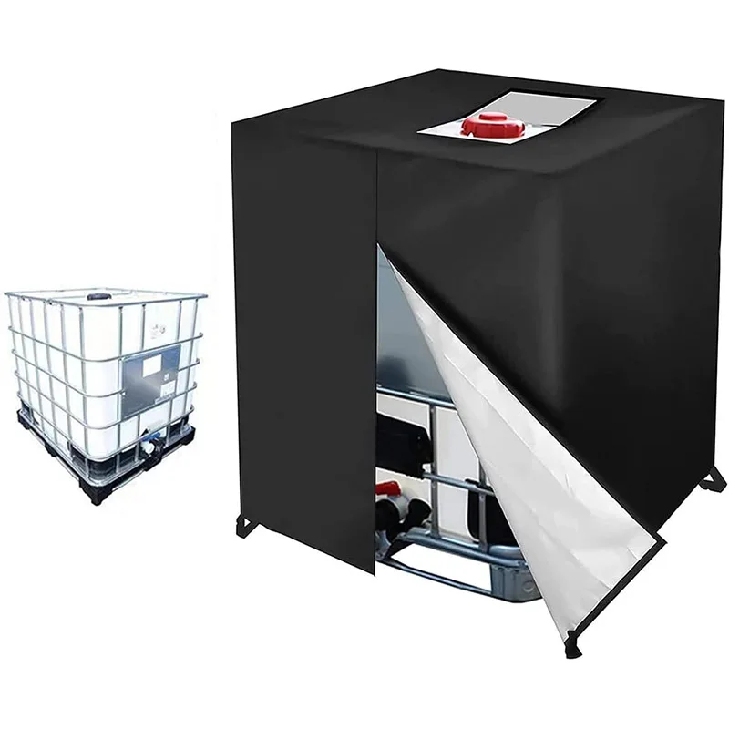 

Черный чехол для бака IBC из ткани Оксфорд 210D, 600 л