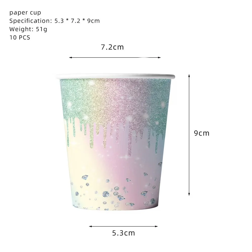 Макарон с бриллиантами товары для вечеринок украшения дня рождения бумажные