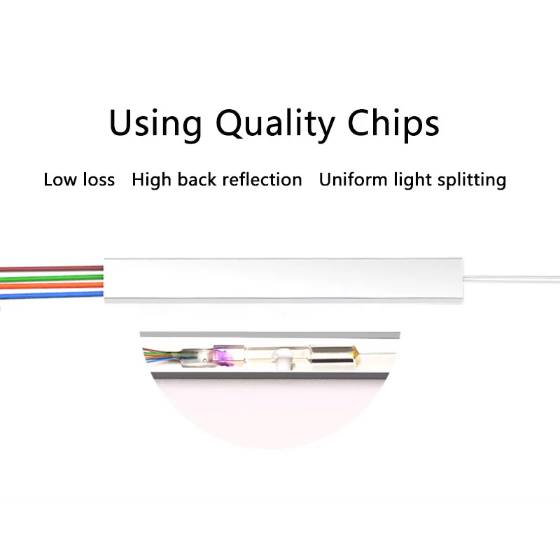 ​10pcs/lot 1X8 PLC Splitter  SC/APC  SC/UPC Fiber Optic Splitter Single Mode 0.9mm Free Shipping