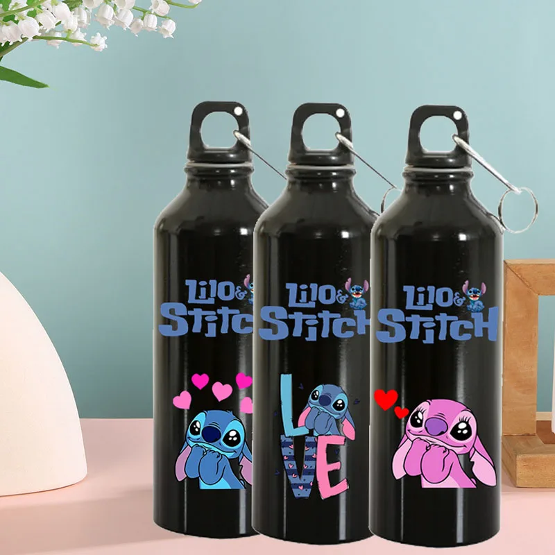 Бутылки для воды Lilo &amp Stitch новая портативная алюминиевая бутылка герметичный