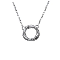 925 sterling silver mobius necklace design sense light luxury small clavicle chain temperament simple cold wind ornaments