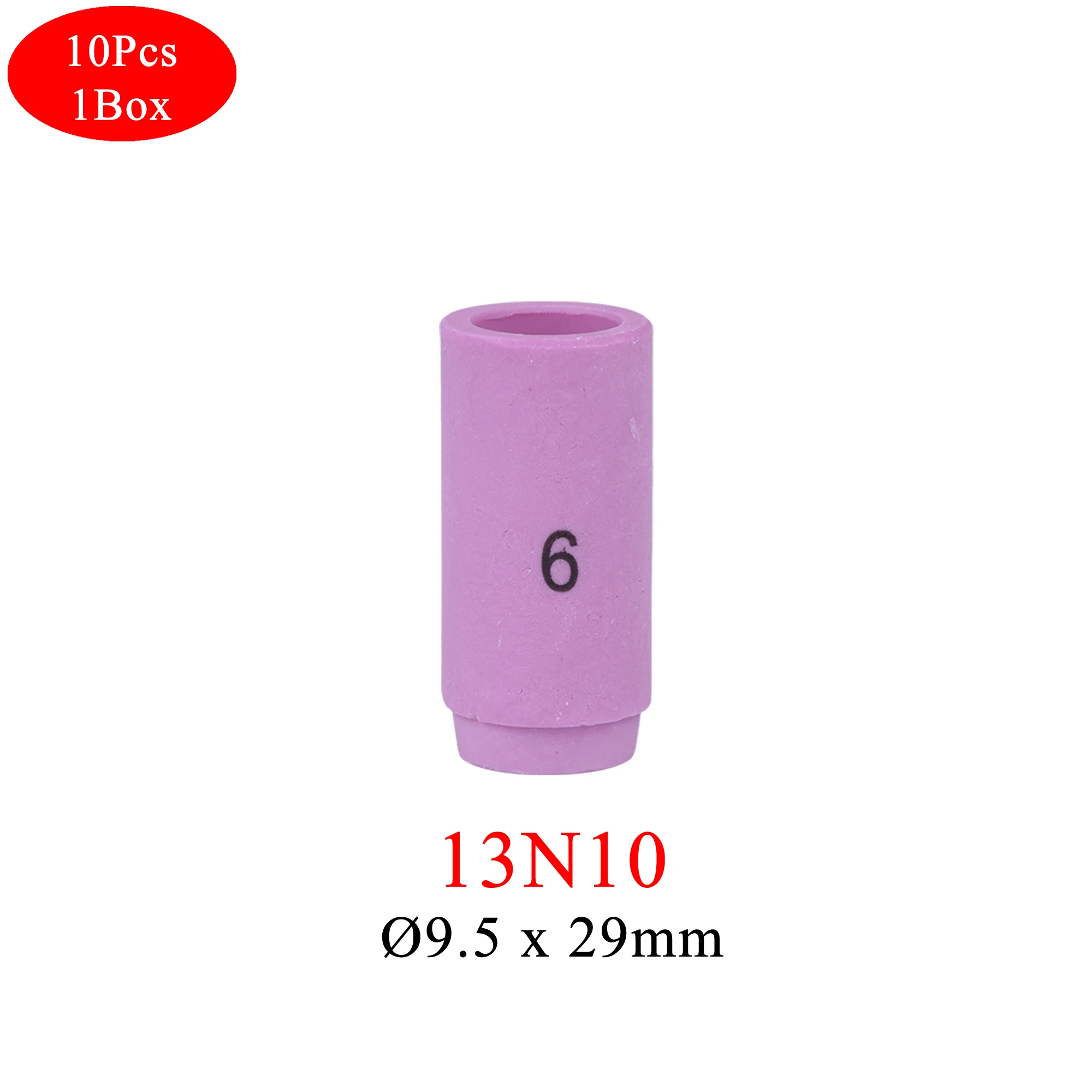 

10 шт. в коробке, 29 мм, 13N08 13N09 13N10 13N11 13N12 13N13, насадки из глинозема для TIG WP9 20 WP17 18 26, аксессуары для сварочной горелки