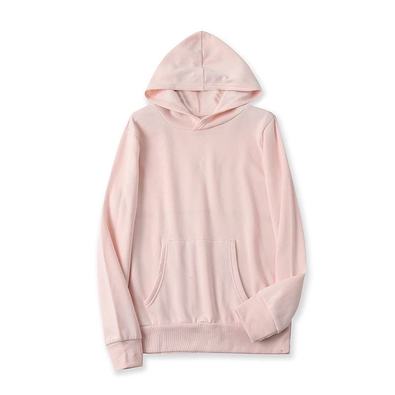 

Свитер с капюшоном, повседневное свободное флисовое пальто с карманом кенгуру и длинным рукавом, 14016