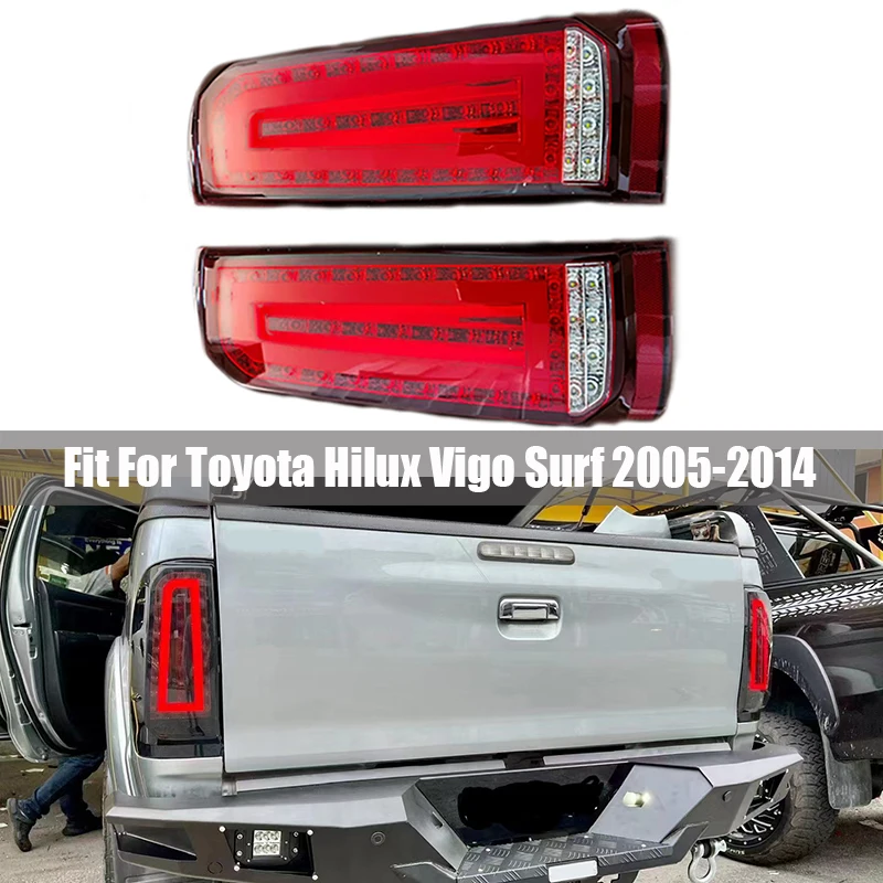 

Car Rear Lights Fit For Toyota Hilux Vigo Surf 2005 2006 - 2014 Rear Tail Lamp Lamps Brake Light