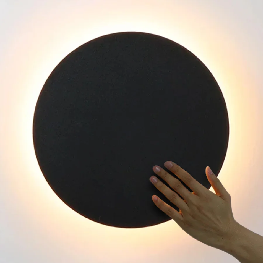 

Декоративные настенные светильники Zerouno, круглая Светодиодная лампа «сделай сам», 20 см, 25 см, 30 см, 35 см, 100-240 В, декор для ночной комнаты, лофт, ...