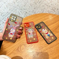 duffy stellalou disney for oppo reno7 6 z 5 find x2 pro plus a94 a74 a72 a53 a54 a93 a9 2020 frosted translucent phone case