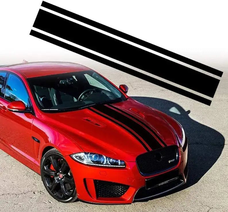 

Car Hood Stripe Sticker Auto Racing Stripes Body Side Decal Hood Stripe Decal Vinyl Stripe Sticker Decoratio