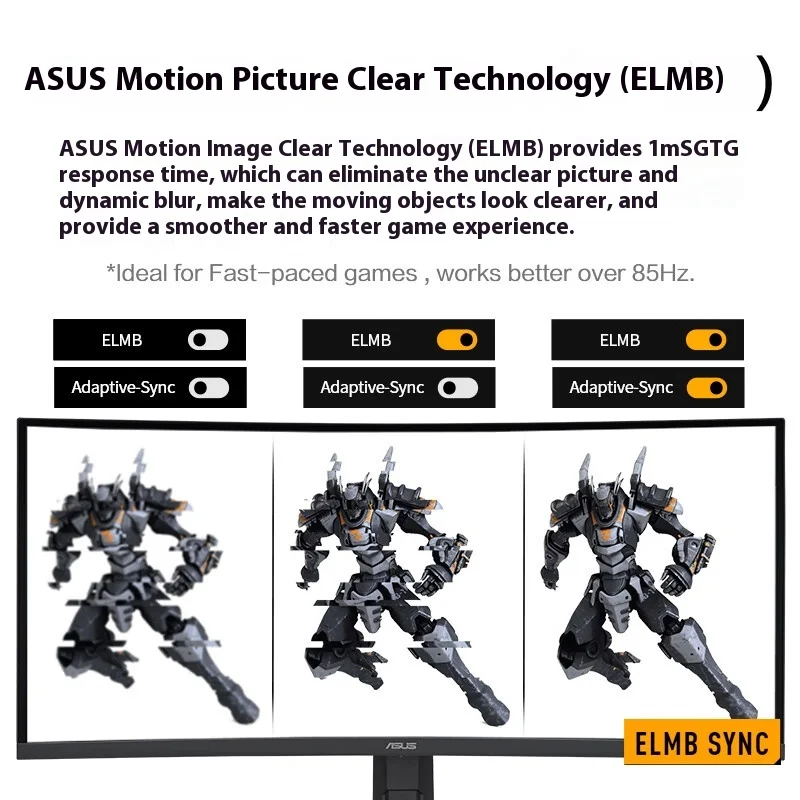 Монитор ROG VG34VQL3A игровой 34 дюйма 2K изогнутый 180 Гц HDR400