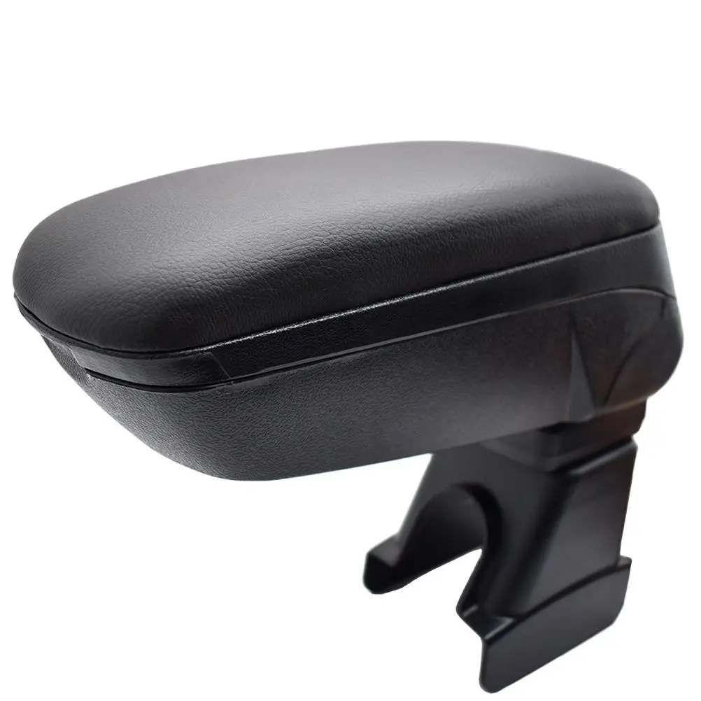 

Black Content Console Armrest Box For Renault Dacia Logan 2004 - 2011 Soft Leather 2005 2006 2007 2008 2009 2010