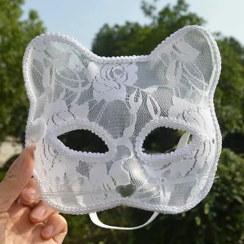 

Сексуальная кружевная Лисья маска полые Глаза Половина лица кружевная кошка искусственное животное женский костюм