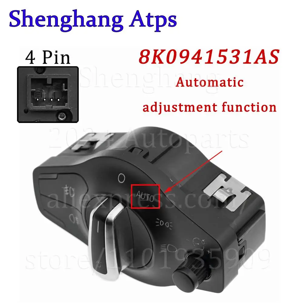 Переключатель фар диммер противотуманные фары для Audi A4 S4 A5 S5 Q5 2009-18 8K 0941531 AR 8K0 941 531