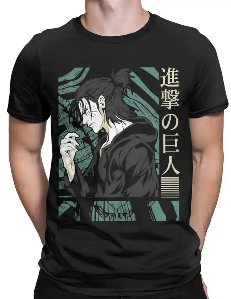 Юмористическая рубашка в стиле аниме Последняя надежда Eren Jaager AOT мужские