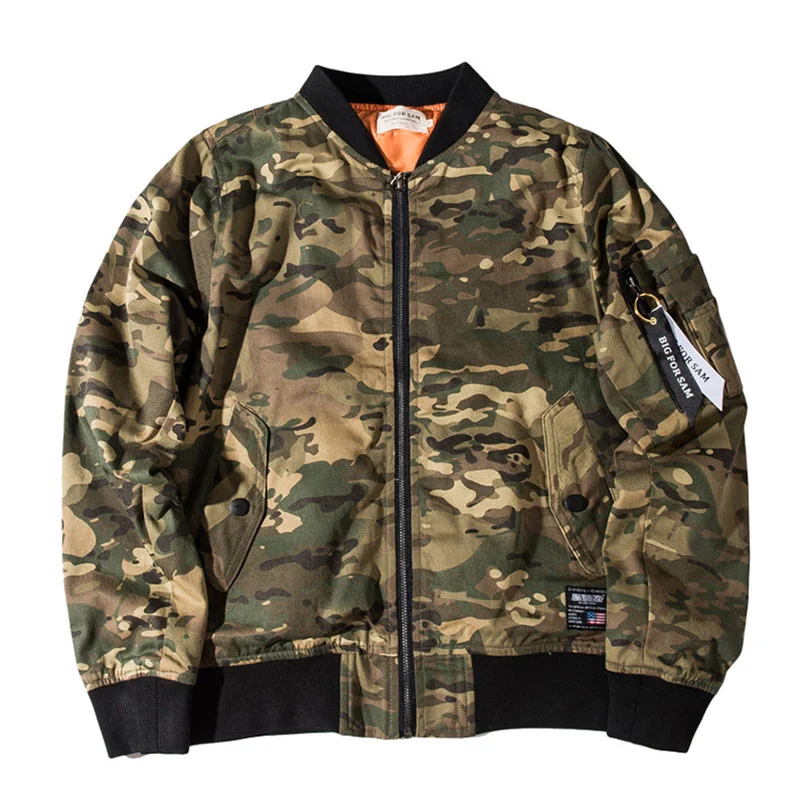

Spring Autumn Brand Ma1 Streetwear Cotton Camo Men's Casual Army Military Camouflage Bomber Jacket Male Baseball Coat 2023