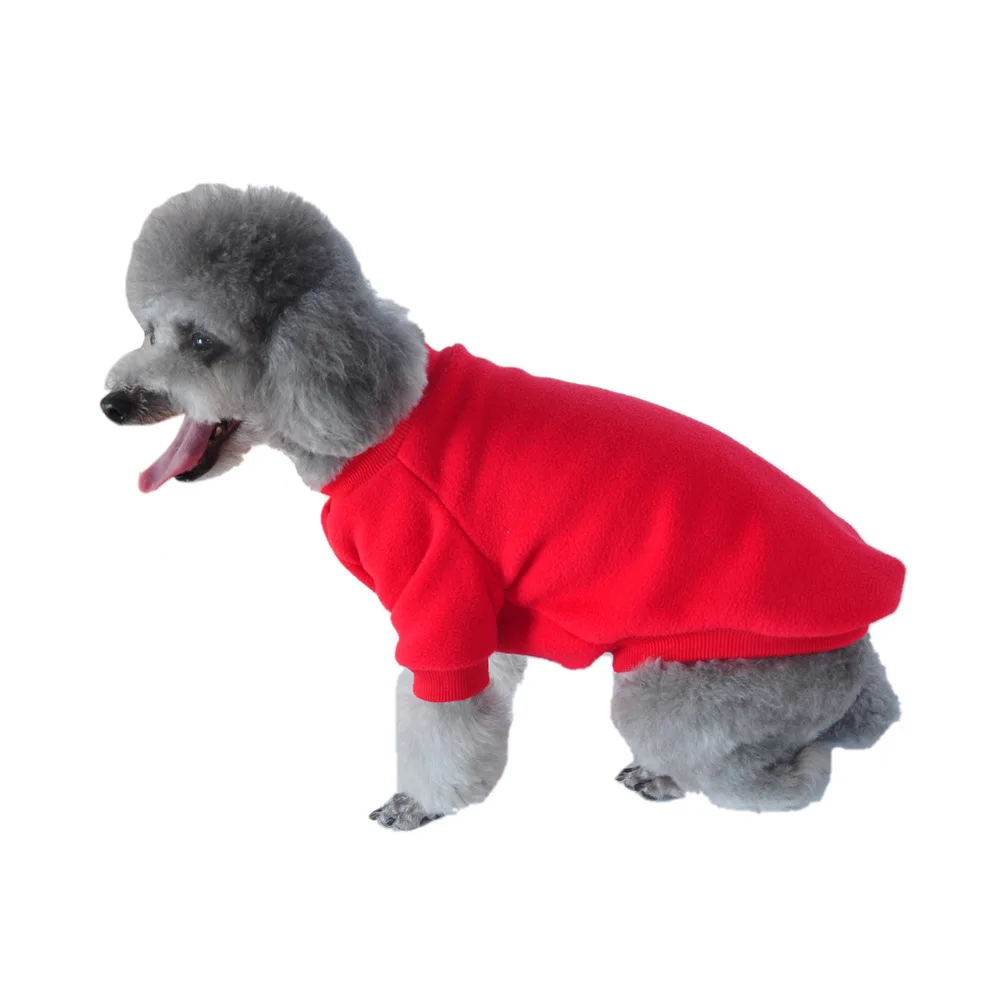 

Red dog and cat clothing knit sweater Soft thickened comfortable sweater Fall/winter warm dog sweater